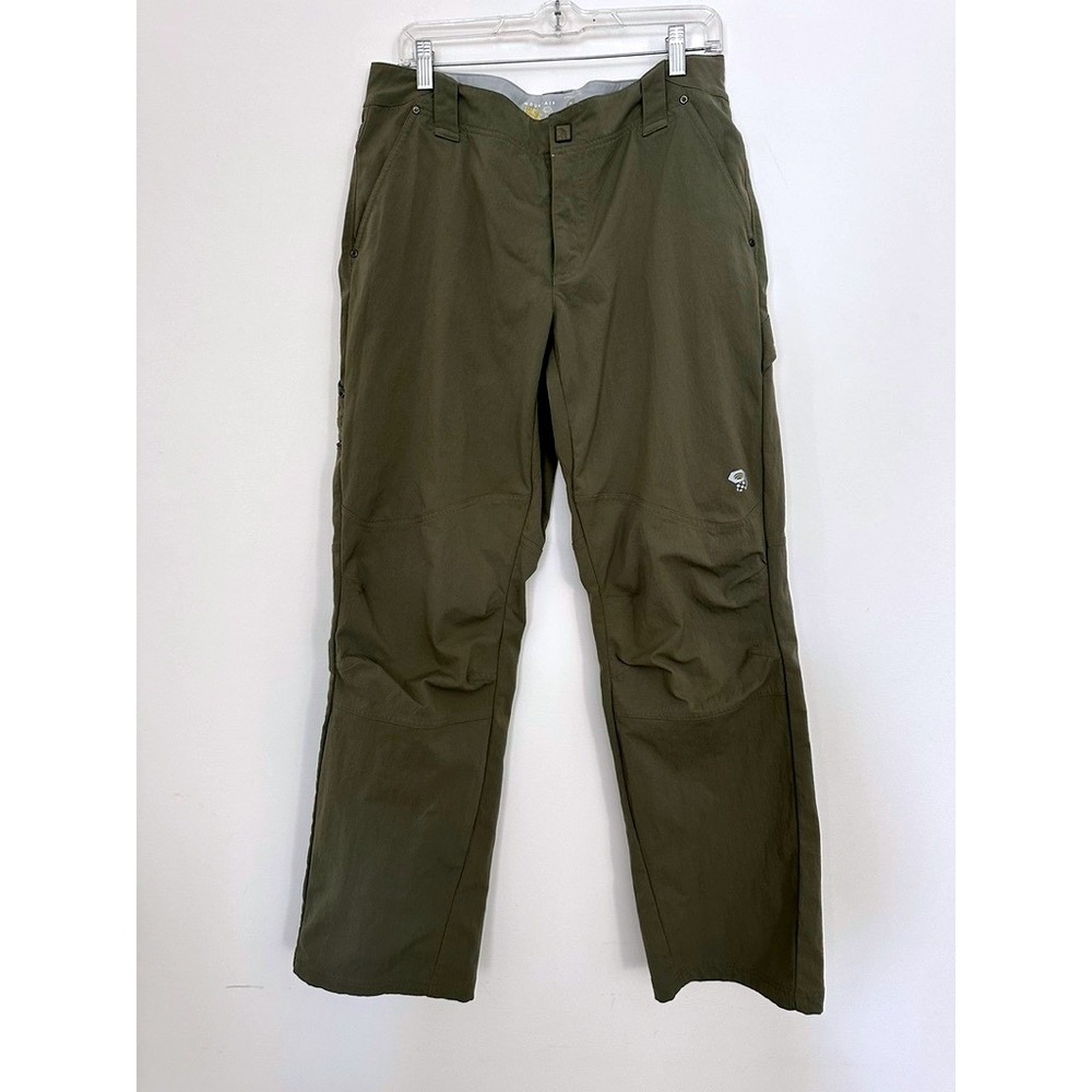 Mountain Hardwear AP Pant Mens 36 Long Olive Green Hiking Climbing OM2819